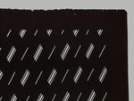 Antique Japanese Katagami Kimono Paper Stencil Katazome Diagonal Dash Line 4Y703