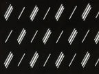 Antique Japanese Katagami Kimono Paper Stencil Katazome Diagonal Dash Line 4Y703