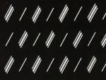 Antique Japanese Katagami Kimono Paper Stencil Katazome Diagonal Dash Line 4Y703