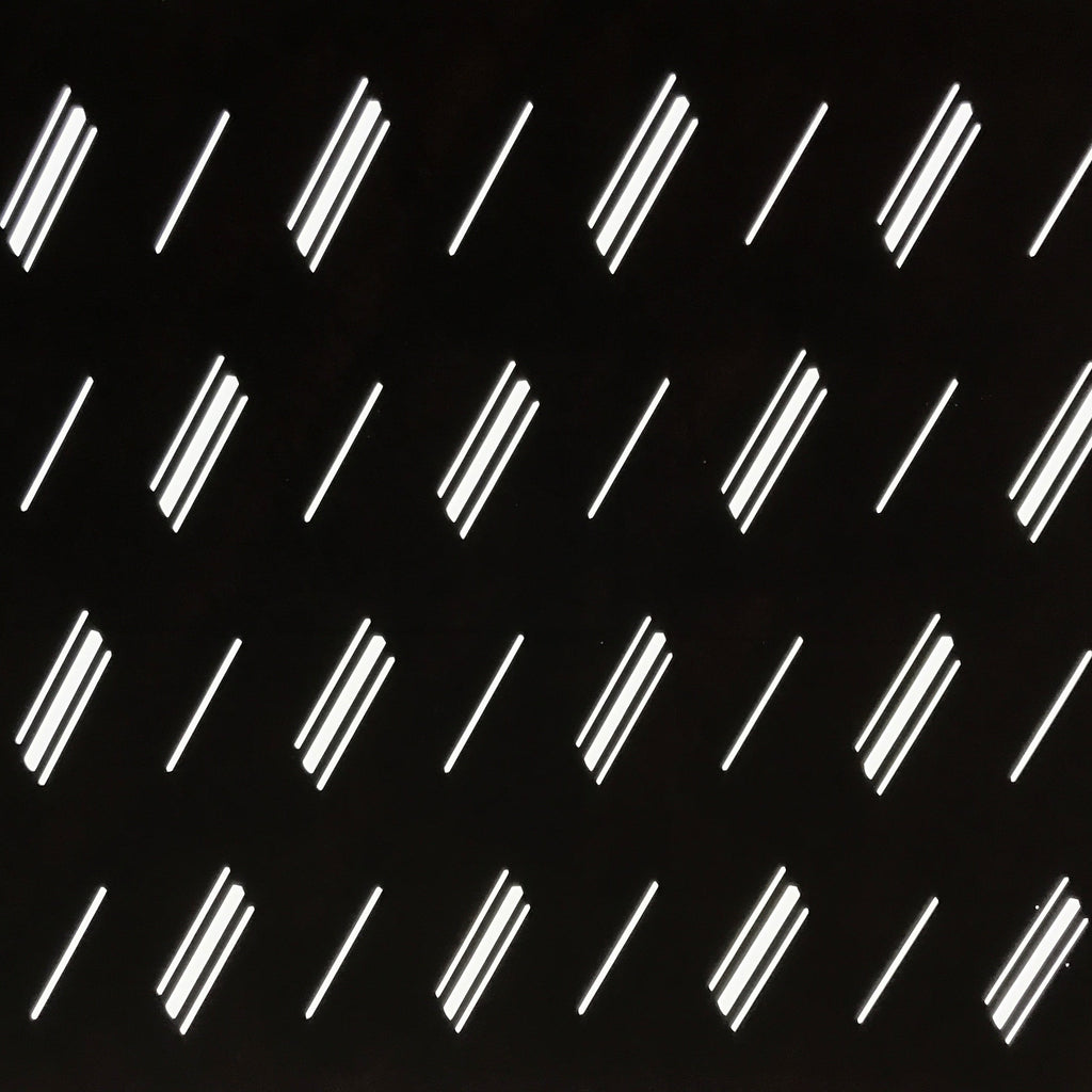 Antique Japanese Katagami Kimono Paper Stencil Katazome Diagonal Dash Line 4Y703