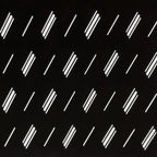 Antique Japanese Katagami Kimono Paper Stencil Katazome Diagonal Dash Line 4Y703