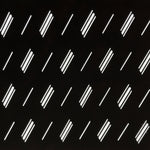 Antique Japanese Katagami Kimono Paper Stencil Katazome Diagonal Dash Line 4Y703