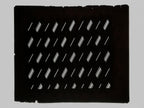 Antique Japanese Katagami Kimono Paper Stencil Katazome Diagonal Dash Line 4Y704