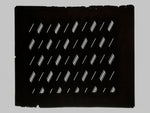 Antique Japanese Katagami Kimono Paper Stencil Katazome Diagonal Dash Line 4Y704