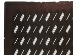 Antique Japanese Katagami Kimono Paper Stencil Katazome Diagonal Dash Line 4Y704
