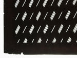 Antique Japanese Katagami Kimono Paper Stencil Katazome Diagonal Dash Line 4Y704