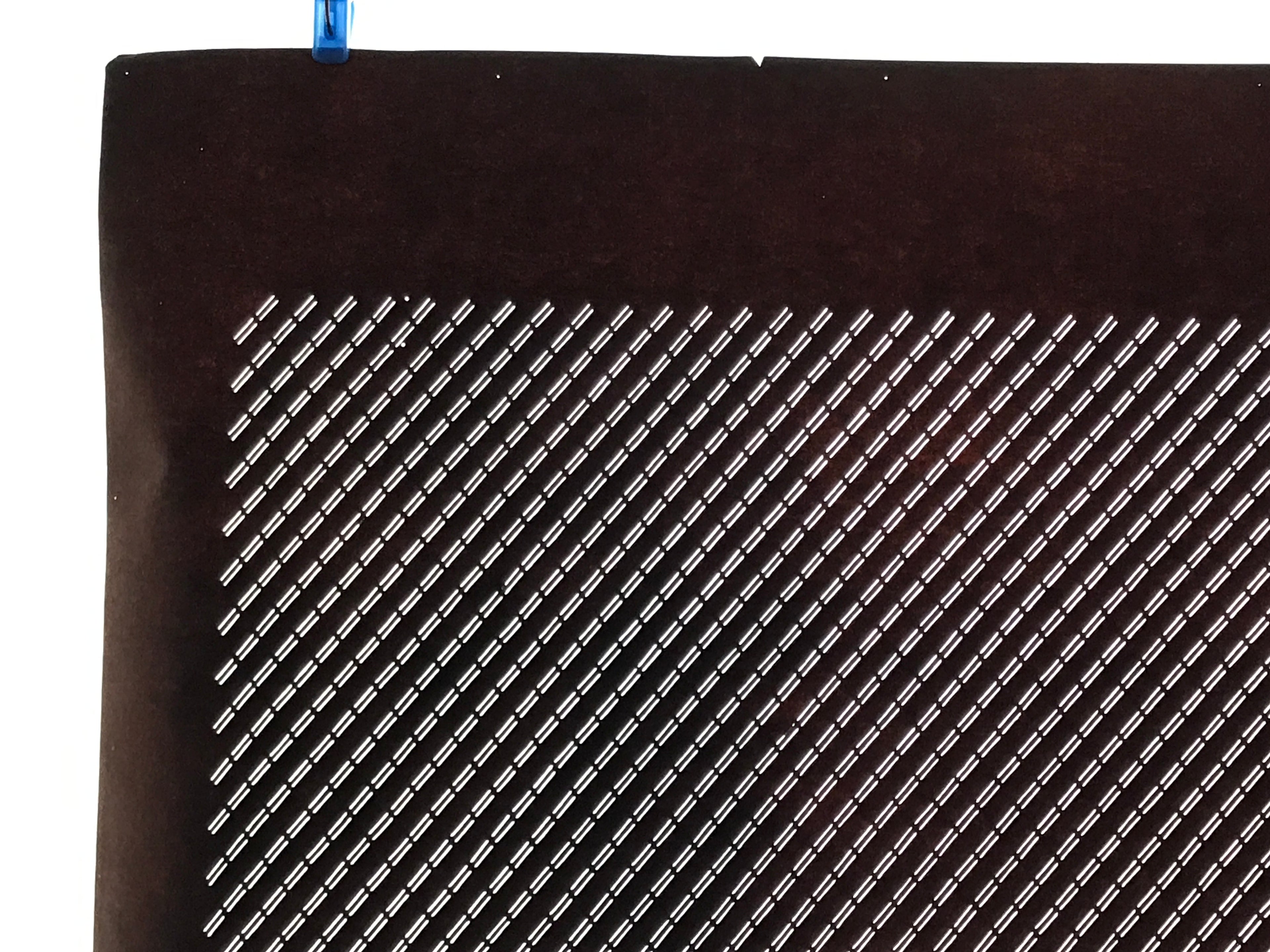 Antique Japanese Katagami Kimono Paper Stencil Katazome Diagonal Lines 4Y653