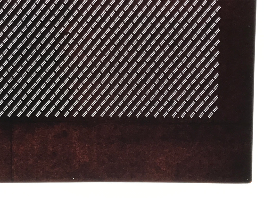 Antique Japanese Katagami Kimono Paper Stencil Katazome Diagonal Lines 4Y653