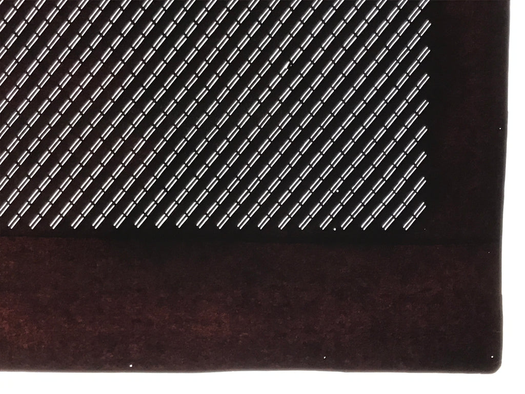 Antique Japanese Katagami Kimono Paper Stencil Katazome Diagonal Lines 4Y660