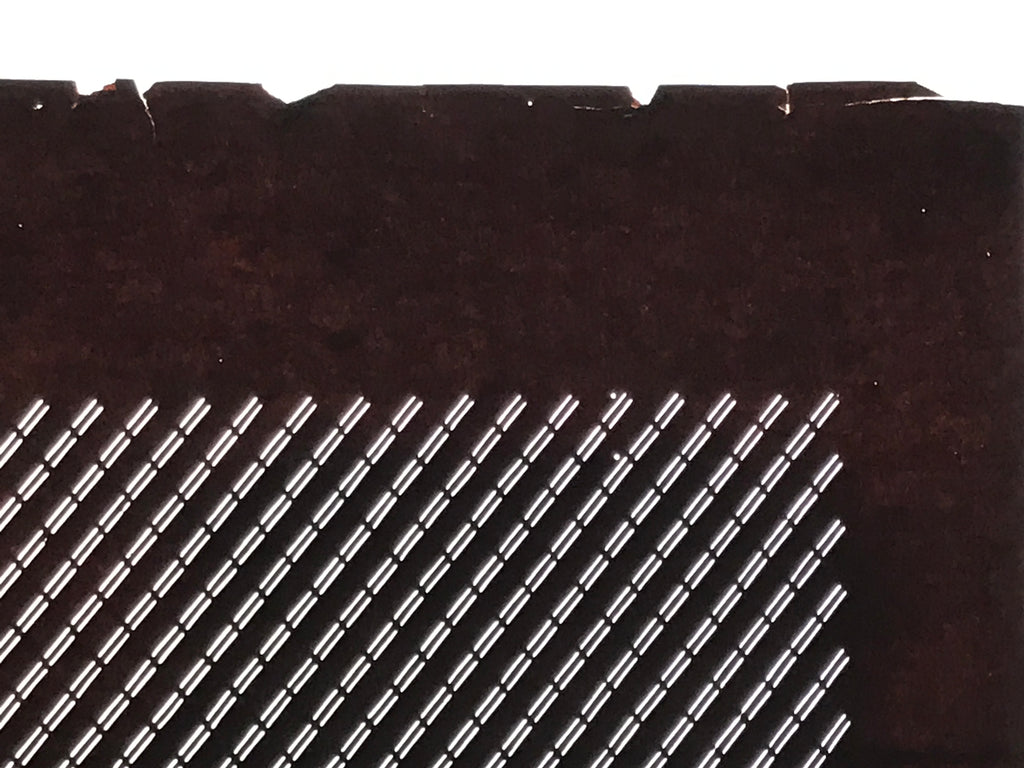 Antique Japanese Katagami Kimono Paper Stencil Katazome Diagonal Lines 4Y660