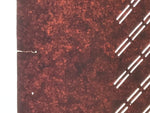 Antique Japanese Katagami Kimono Paper Stencil Katazome Diagonal Lines 4Y660