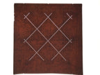 Antique Japanese Katagami Kimono Paper Stencil Katazome Diamond Dot Lines 4Y701