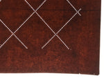 Antique Japanese Katagami Kimono Paper Stencil Katazome Diamond Dot Lines 4Y701