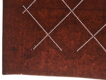 Antique Japanese Katagami Kimono Paper Stencil Katazome Diamond Dot Lines 4Y701