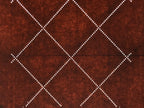 Antique Japanese Katagami Kimono Paper Stencil Katazome Diamond Dot Lines 4Y701