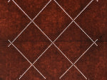 Antique Japanese Katagami Kimono Paper Stencil Katazome Diamond Dot Lines 4Y701