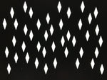 Antique Japanese Katagami Kimono Paper Stencil Katazome Diamond Pattern 4Y674