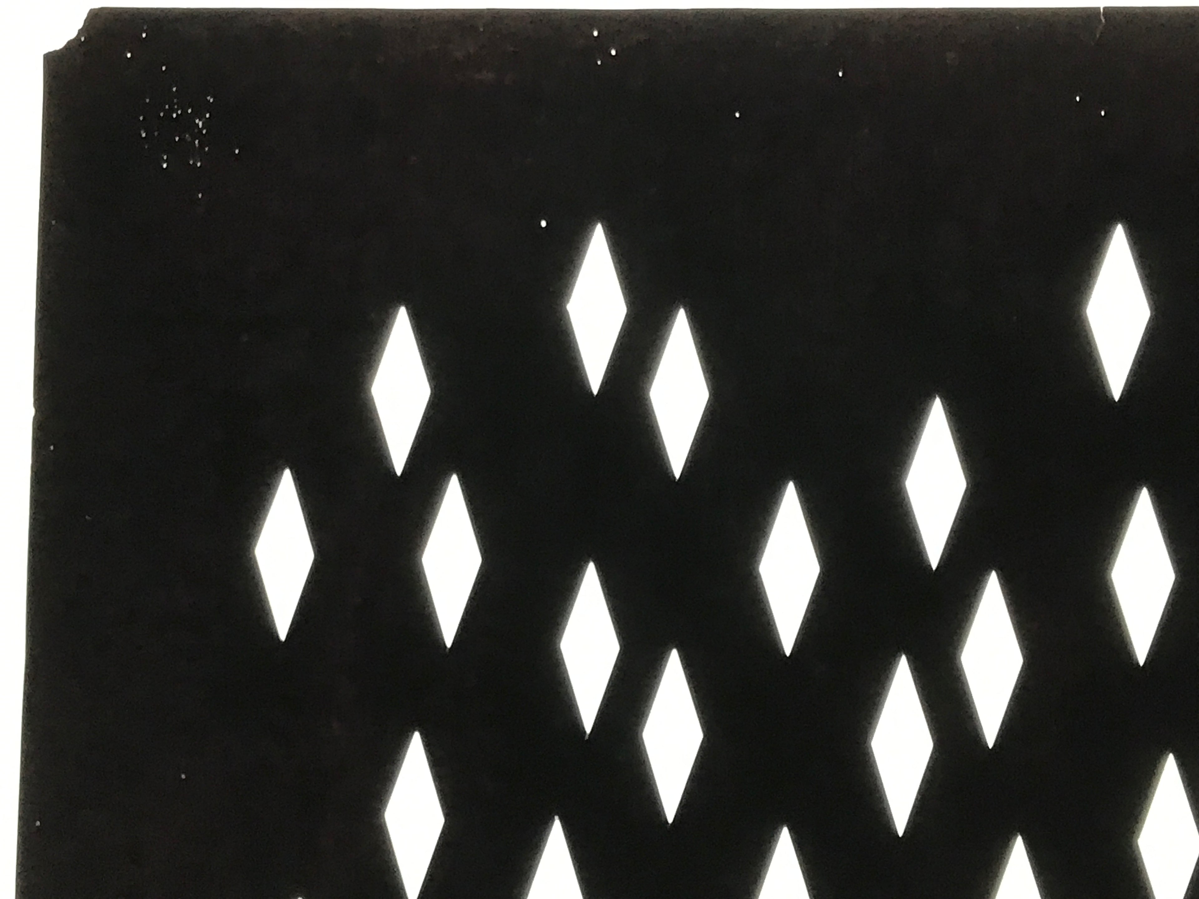 Antique Japanese Katagami Kimono Paper Stencil Katazome Diamond Pattern 4Y674