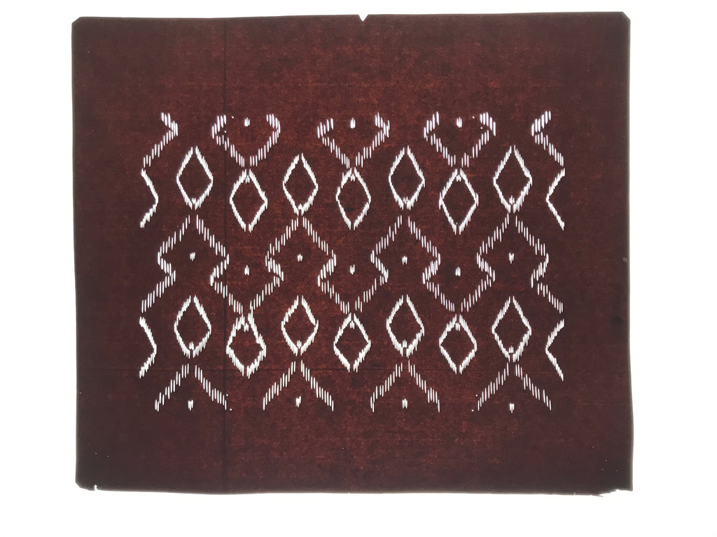 Antique Japanese Katagami Kimono Paper Stencil Katazome Diamond Pattern 4Y691
