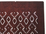 Antique Japanese Katagami Kimono Paper Stencil Katazome Diamond Pattern 4Y691