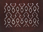 Antique Japanese Katagami Kimono Paper Stencil Katazome Diamond Pattern 4Y691