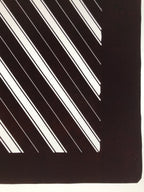 Antique Japanese Katagami Kimono Paper Stencil Katazome Elegant Stripes 4Y612