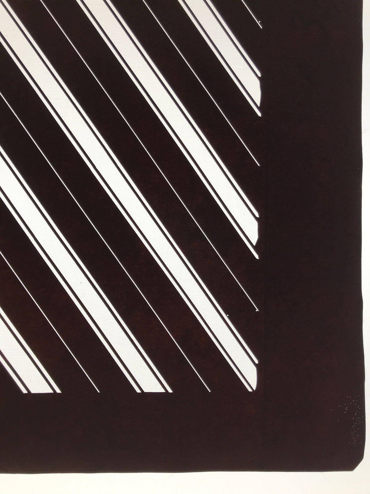Antique Japanese Katagami Kimono Paper Stencil Katazome Elegant Stripes 4Y612