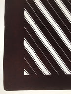 Antique Japanese Katagami Kimono Paper Stencil Katazome Elegant Stripes 4Y612