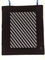 Antique Japanese Katagami Kimono Paper Stencil Katazome Elegant Stripes 4Y615