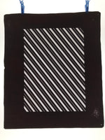 Antique Japanese Katagami Kimono Paper Stencil Katazome Elegant Stripes 4Y615