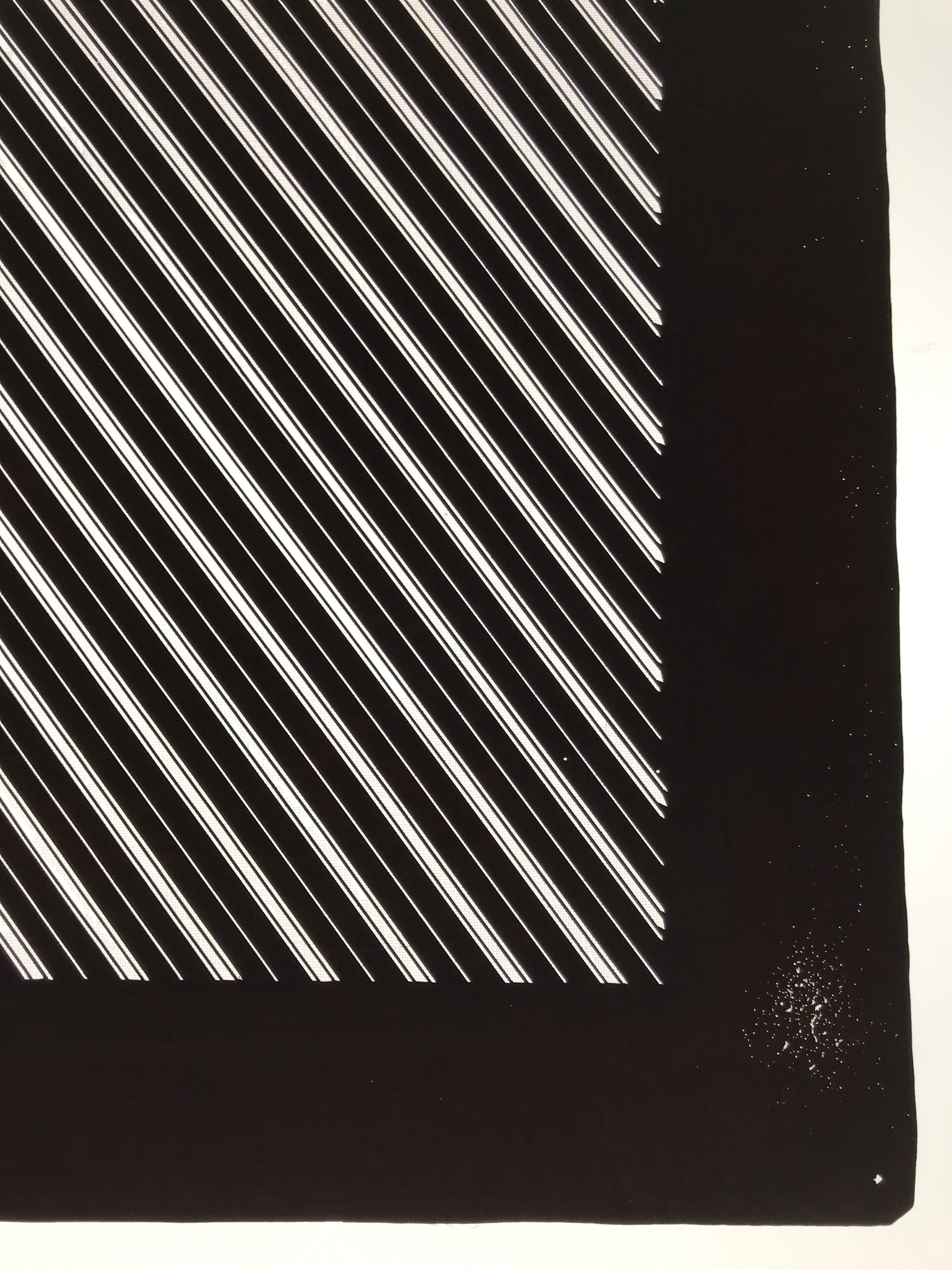 Antique Japanese Katagami Kimono Paper Stencil Katazome Elegant Stripes 4Y615