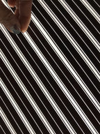 Antique Japanese Katagami Kimono Paper Stencil Katazome Elegant Stripes 4Y615