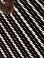 Antique Japanese Katagami Kimono Paper Stencil Katazome Elegant Stripes 4Y615