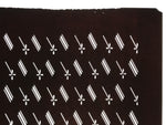 Antique Japanese Katagami Kimono Paper Stencil Katazome Floral Dash Line 4Y705