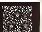 Antique Japanese Katagami Kimono Paper Stencil Katazome Floral Karakusa 4Y700