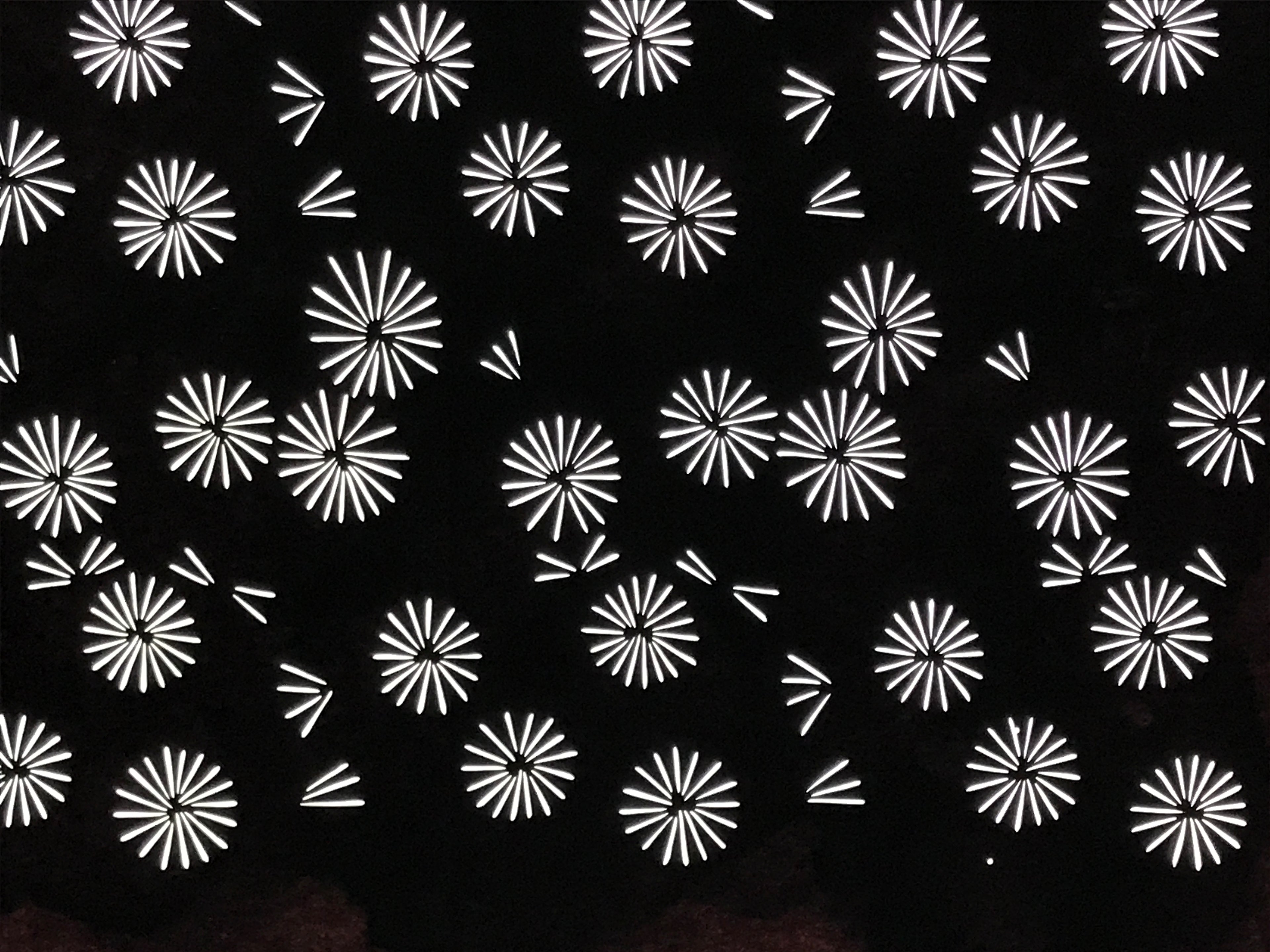 Antique Japanese Katagami Kimono Paper Stencil Katazome Floral Pattern 4Y663