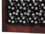 Antique Japanese Katagami Kimono Paper Stencil Katazome Floral Pattern 4Y663