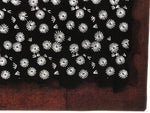 Antique Japanese Katagami Kimono Paper Stencil Katazome Floral Pattern 4Y663