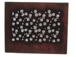 Antique Japanese Katagami Kimono Paper Stencil Katazome Floral Pattern 4Y665