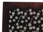 Antique Japanese Katagami Kimono Paper Stencil Katazome Floral Pattern 4Y665