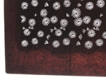 Antique Japanese Katagami Kimono Paper Stencil Katazome Floral Pattern 4Y665