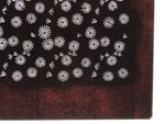 Antique Japanese Katagami Kimono Paper Stencil Katazome Floral Pattern 4Y665