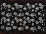Antique Japanese Katagami Kimono Paper Stencil Katazome Floral Pattern 4Y666
