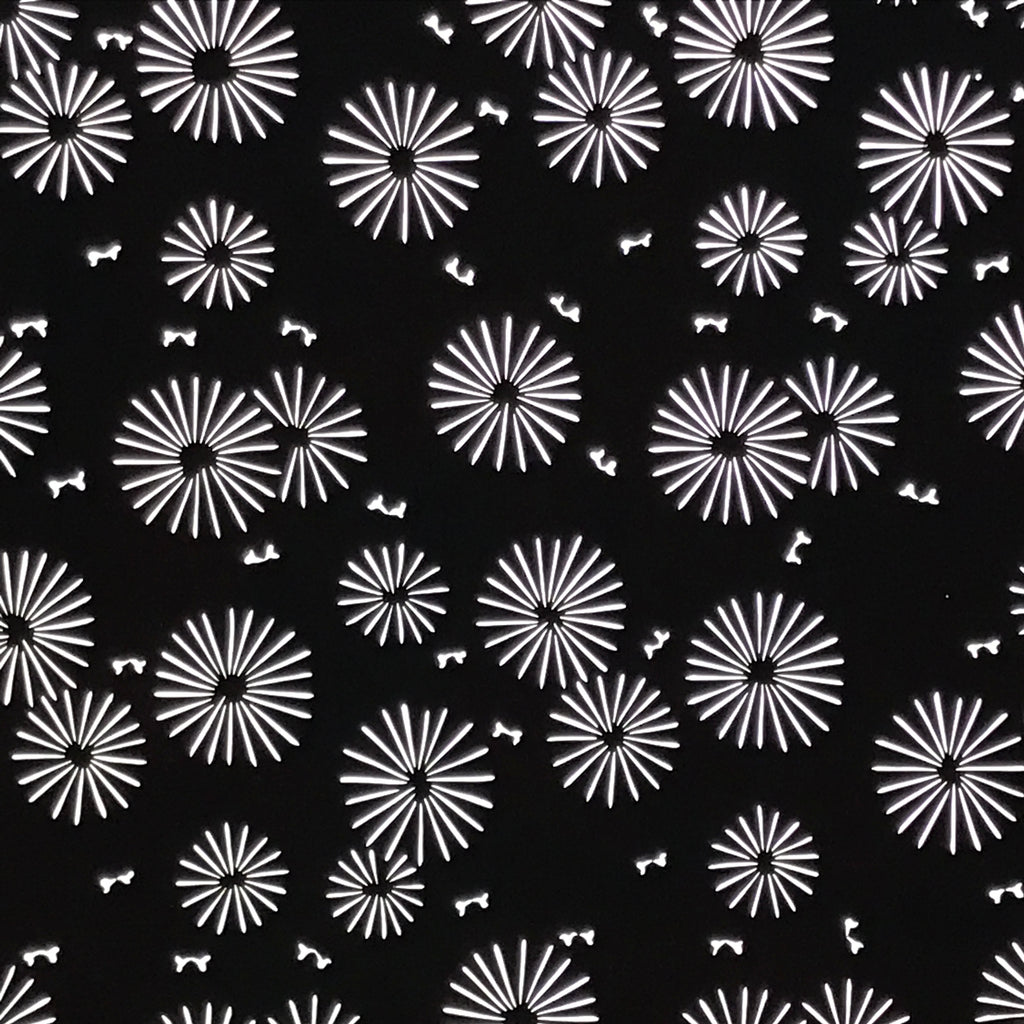 Antique Japanese Katagami Kimono Paper Stencil Katazome Floral Pattern 4Y666