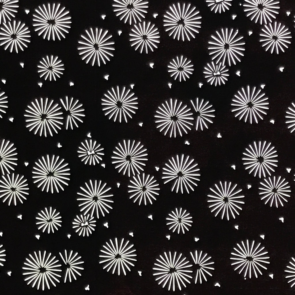 Antique Japanese Katagami Kimono Paper Stencil Katazome Floral Pattern 4Y667