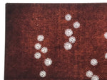 Antique Japanese Katagami Kimono Paper Stencil Katazome Floral Pattern 4Y686