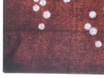 Antique Japanese Katagami Kimono Paper Stencil Katazome Floral Pattern 4Y686
