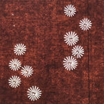 Antique Japanese Katagami Kimono Paper Stencil Katazome Floral Pattern 4Y686