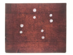 Antique Japanese Katagami Kimono Paper Stencil Katazome Floral Pattern 4Y687