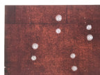 Antique Japanese Katagami Kimono Paper Stencil Katazome Floral Pattern 4Y687